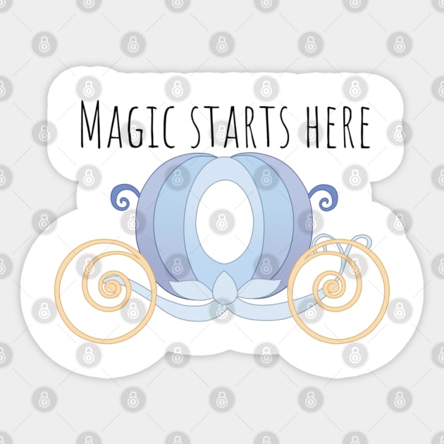 Magic starts Here Sticker by Articfoxo